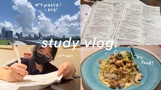 study vlog 🌷 | math revision, bigfarmfair, going out, lots of food !!