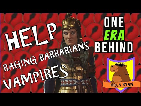 Impossible??? One Era Behind Deity AI & Raging Barbarians! #1 Scythia Deity Civ 6 (Frontier Pass)