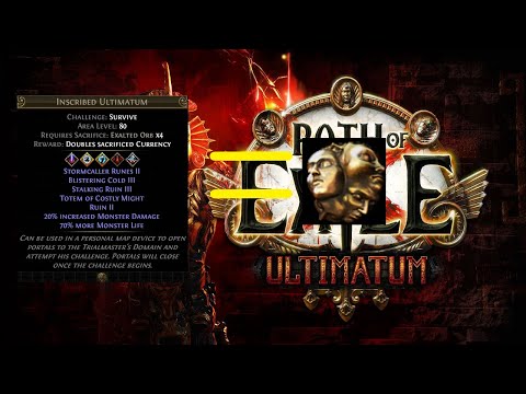 Path of Exile Inscribed Ultimatum strategy - high risk, high reward
