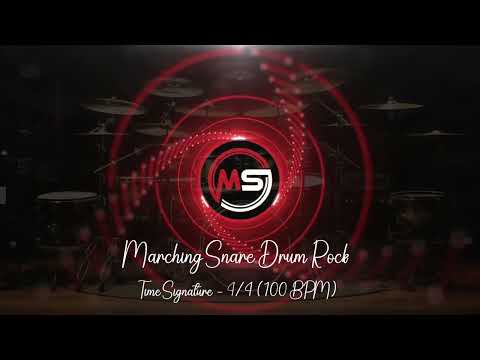 100 BPM ‖ Marching Snare Drum Rock #2 ‖ 4/4 Drum Track ‖ Drum Beat ‖ Metronome