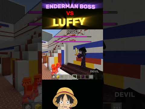 EPIC Battle: Devil Enderman Vs Luffy in Minecraft!