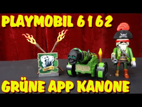 "PLAYMOBIL 6162 - GREEN APP CANNON WITH PIRATE CAPTAIN" - Presentation