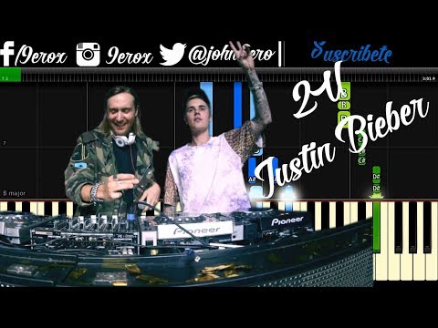 2U  - David Guetta ft Justin Bieber - Piano Tutorial