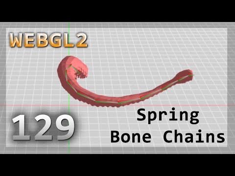 WebGL2 : 129 : Spring Bone Chain