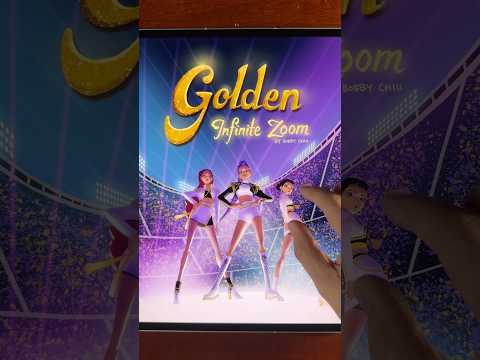 GOLDEN Infinite Zoom video #kpopdemonhunters