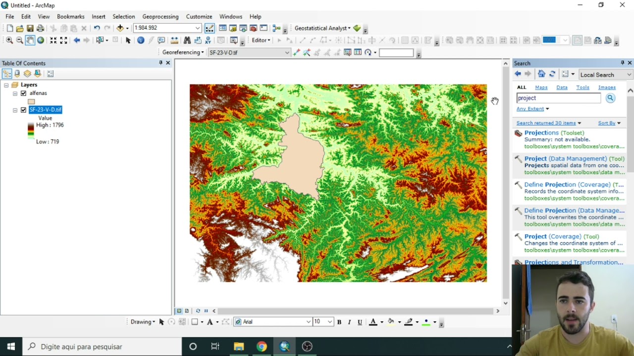 ArcGIS - Criando um Modelo Digital de Elevação