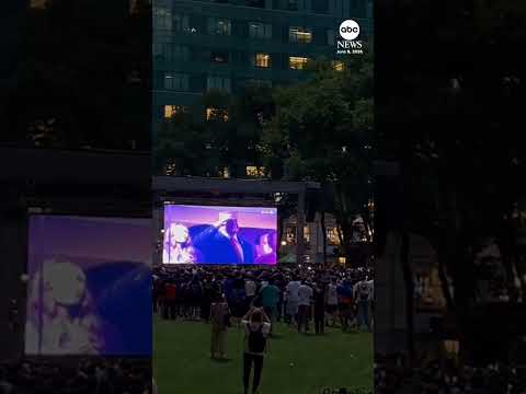 Knicks fans respond as Trump appears on screen ahead of Game 3