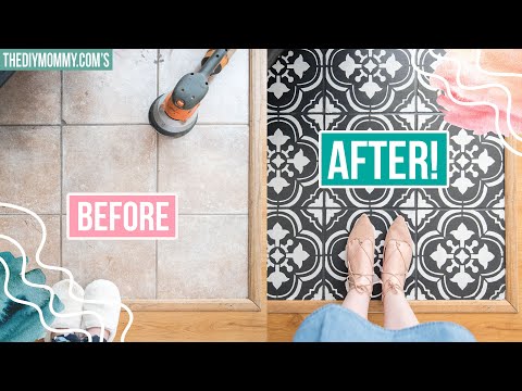How to paint tile floors