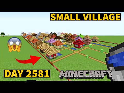 INSANE! Building an Entire Village in Minecraft in 2581 Days