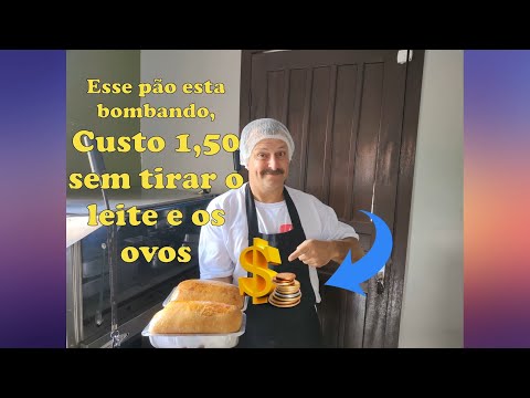 MENOS DE R$ 1,50 - O PÃO CASEIRO QUE MAIS VENDO - COM LEITE E OVOS - MACIO E FOFINHO