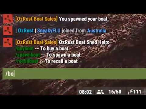 OzRust Tutorial - BoatLicence Plugin