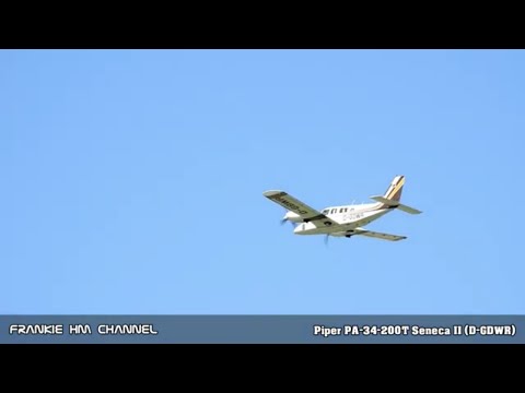 Piper PA-34-200T Seneca II (D-GDWR) Takeoff | Piper aircraft takeoff from Treviso Airport