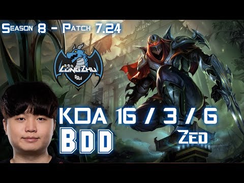 LZ BDD ZED vs JAYCE Top - Patch 7.24 KR Ranked