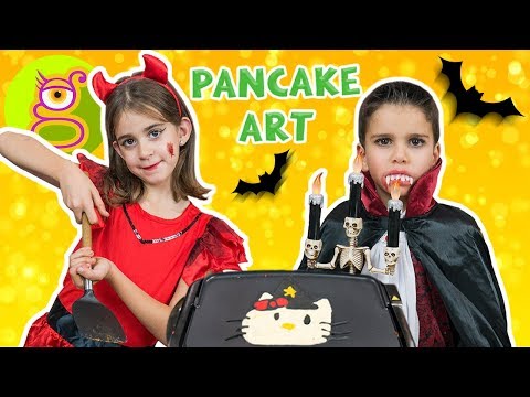 🎃 PANCAKE ART HALLOWEEN CHALLENGE – Nos reta JUGANDO CON ABY