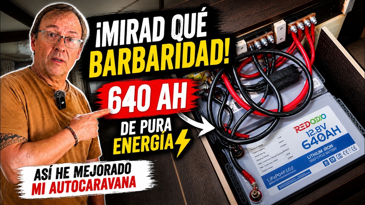 ⚡ 640Ah de LITIO REDODO en nuestra AUTOCARAVANA 🚐 | #29 BRICOS by MILLANEANDO