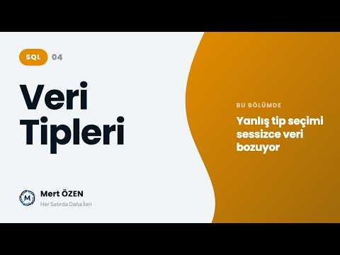 SQL: Veri Tipleri