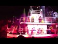 Dopey Falls On Goofy During Fantasmic