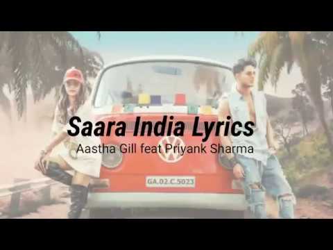 SARA INDIA LYRICS |Astha gill|ft  priyank sharma