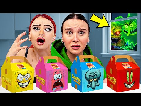 SPONGEBOB MYSTERY MENÜ 😫❌ NIEMALS um 3 Uhr Nachts bestellen …