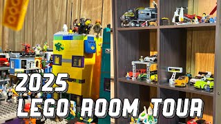 LEGO ROOM TOUR JANUARY 2025! LEGO city, LEGO 2025, LEGO display, LEGO minifigure display, LEGO vlog