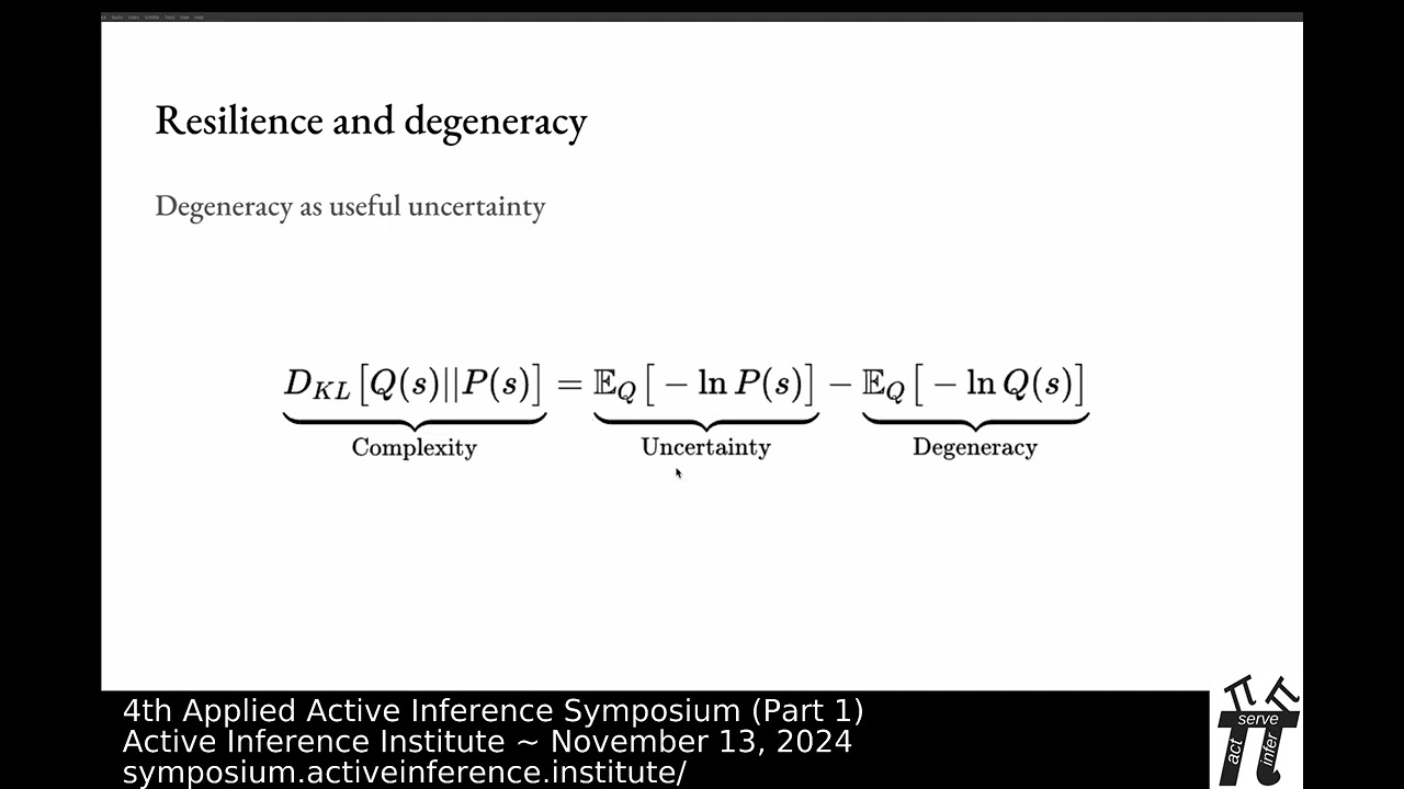 Alex Kiefer: “Resilience from an active inference perspective“