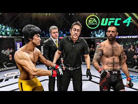Bruce Lee vs Matt Brown   EA Sports UFC 4   Epic Fight 🔥🐲