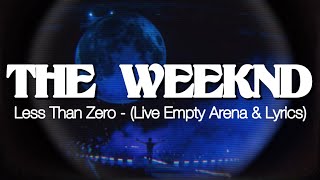 Less Than Zero - The Weeknd (Empty Arena w/Lyrics)