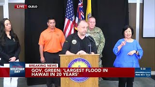 Gov. Green, officials provide updates on severe flooding across Oahu | Full press conference