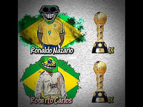 RONALDO NAZARIO VS ROBERTO CARLOS #football #shorts #trophy