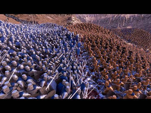 35.000 Golden Knights vs 22.000 Heavy Knights - Ultimate Epic Battle Simulator UEBS