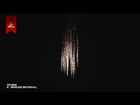 6 Inch Firework Shell - Brocade Waterfall Effect