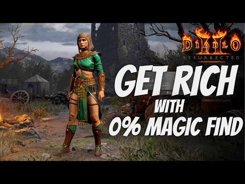 How I GOT RICH in Diablo 2 with 0% Magic Find - Diablo 2 Resurrected on Console - Switch - PS5