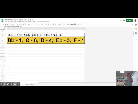 Trombone Warm Up #2 - The First 5 Notes