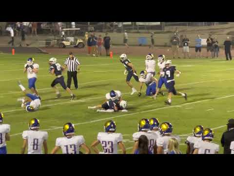 #63, Pulling Guard, big hit!