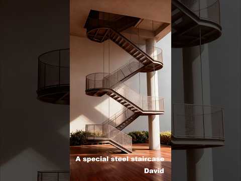 A special steel staircase
