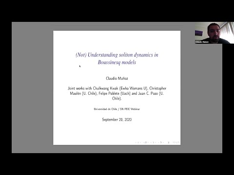 SN Partial Differential Equations and Applications Webinars - Claudio Muñoz