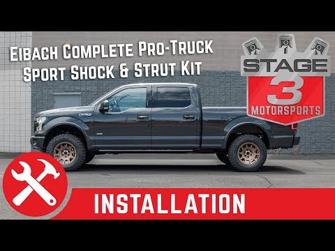 2015-2017 F150 4WD Eibach Pro Truck Sport Shock Strut Leveling Kit Install