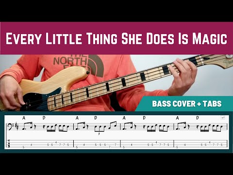 The Police - Every Little Thing She Does Is Magic (Bass cover + TAB)