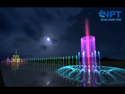 Nhạc nước phố đi bộ Tiên Cát - Việt Trì - Phú Thọ