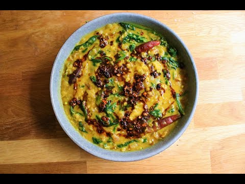 EASY DAL PALAK (SPINACH DAL) RECIPE! SUPER TASTY