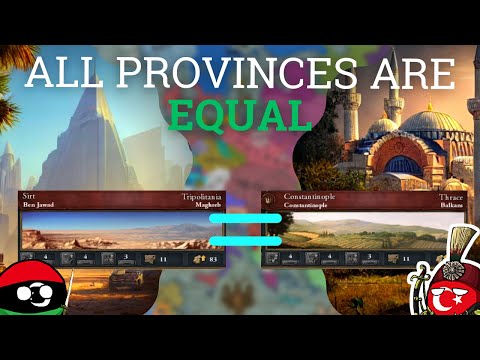EU4 but All Provinces have Equal Development - AI Only Timelapse