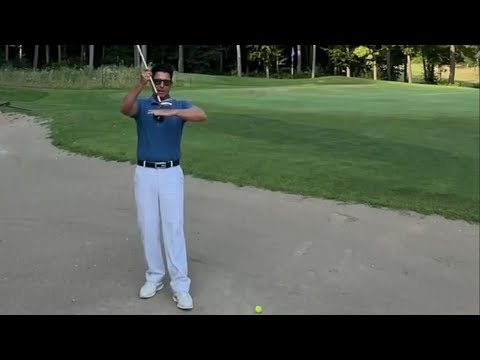 Der Bunkerschlag von hartem Sand