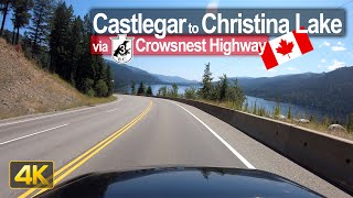 Driving from Castlegar to Christina Lake in British Columbia 🇨🇦