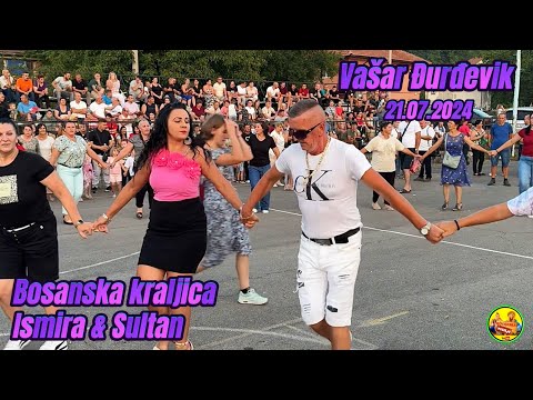 Bosanska kraljica Ismira i Sultan rasturaju narodno kolo vašar Đurđevik /2024/