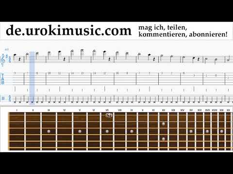 Gitarre Lernen Mariah Carey - All I Want For Christmas Is You Tabulatur Teil#1 Übungen um-i995