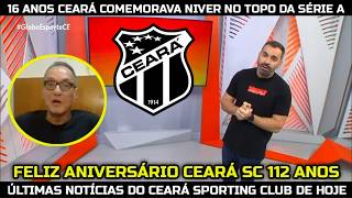 GLOBO ESPORTE CE - ANTES DE OUTRA COPA, HÁ 16 ANOS CEARÁ COMEMORAVA NIVER NO TOPO DA SÉRIE A