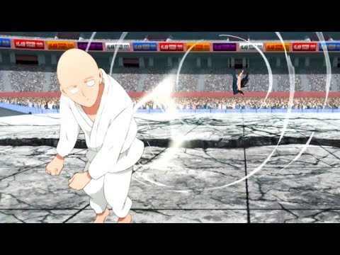 Saitama Best Moments #5- Saitama vs Blue Fire All Fights | ワンパンマン | One Punch Man