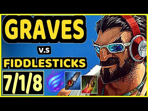 BABIP (GRAVES) vs FIDDLESTICKS - 7/1/8 KDA JUNGLE GAMEPLAY - OC Ranked DIAMOND