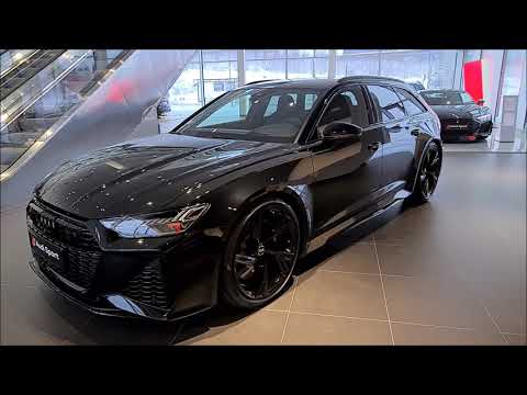 MURDERED OUT  2021 Audi RS6  600PS  in Black| black optic | black 22" rims etc..MEANEST RS6 SO FAR??