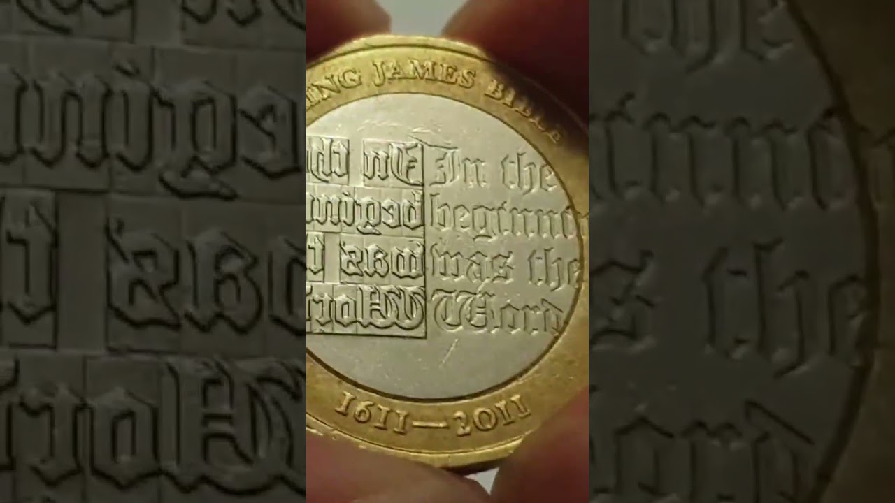Watch video UK 2011 £2 Coin King James Bible #shorts Now UK 2011 £2 Coin King James Bible #shorts